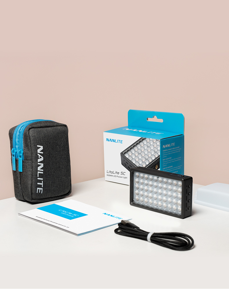 Nanlite Italia - Litolite 5C RGBWW luce LED portatile 7w